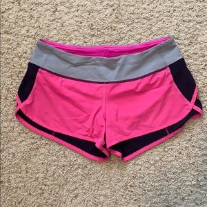 Lululemon Pink/Gray/Navy Run Speed Short